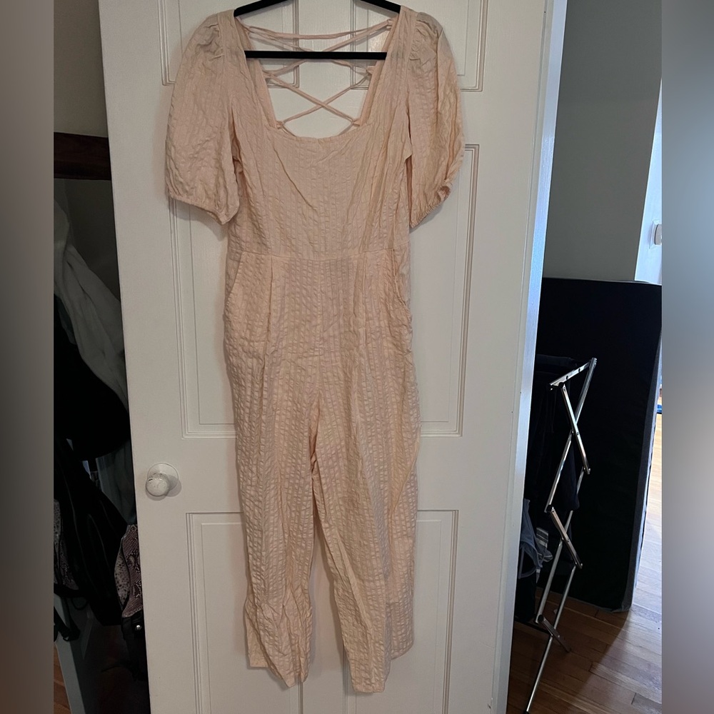 ASOS White Linen Jumpsuit